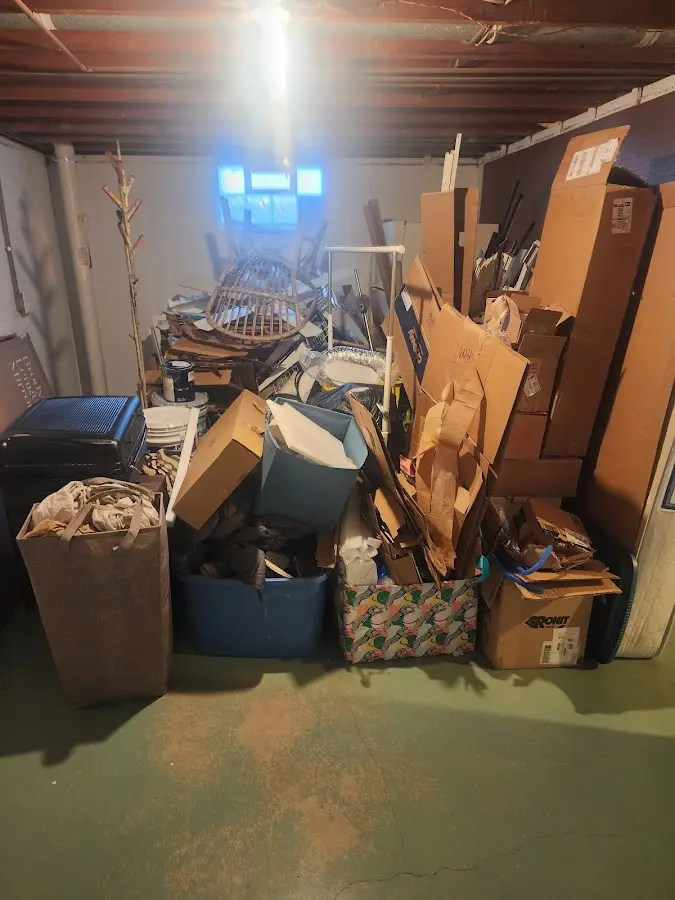 Roll-off dumpster container at job site for Yard Waste Dumpster Rental in Sandersville